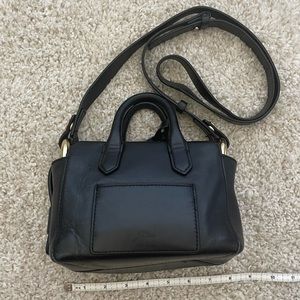 Small Black Real Leather Crossbody Purse by J.Crew